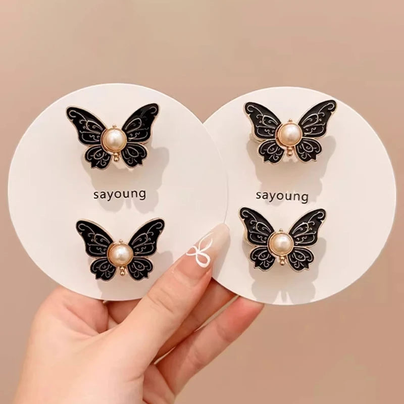Adjustable Clips Butterfly Jeans Button For Pant Skirts Waist Tightener Buckle Snap Button Adjuster Pants Pin Retractable Button