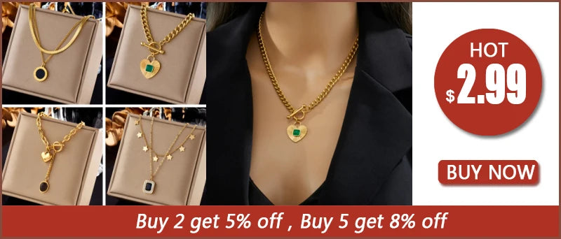 DIEYURO 316L Stainless Steel Natural Colored Beads Simplicity Necklace For Womens New Fashion Exquisite Neck Chain Jewelry Gift