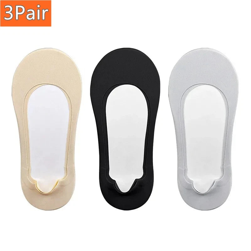 Women Boat Sock Plantar Fasciitis Shoes Insole Socks Insoles for Feet Shock Absorbing Shoe Sole Invisible Non slip Shoe pads