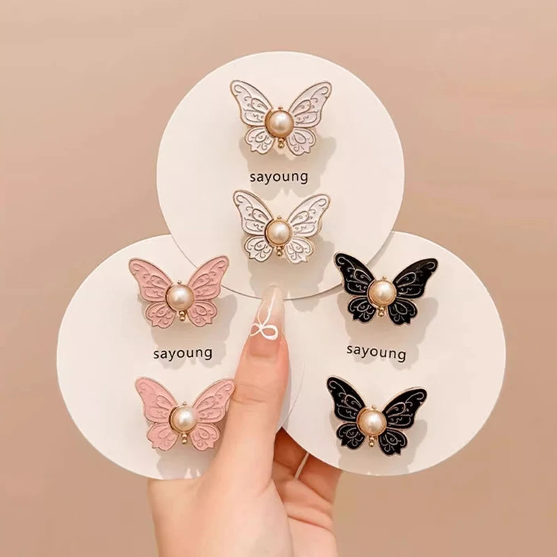 Adjustable Clips Butterfly Jeans Button For Pant Skirts Waist Tightener Buckle Snap Button Adjuster Pants Pin Retractable Button