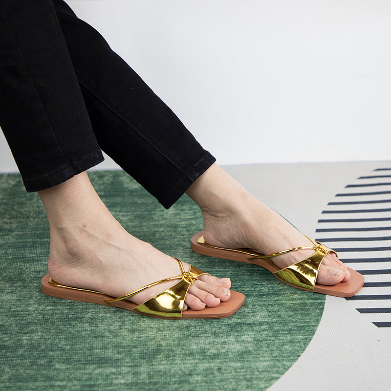 Women's summer footwear 2025 fashion designer sandals for ladies sexy thin strap casual beach flat heels shallow female shoes