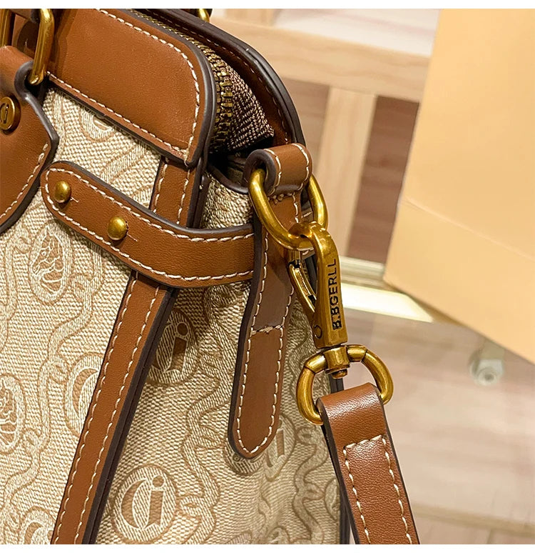 Light luxury brand women's bag 2025 new fashionable and high-end one shoulder hand-held niche design crossbody bag tote bag