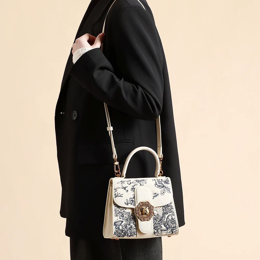 Light luxury women's handbag 2026 popular new fashion versatile shoulder bag high-end designer Chinese style embroidered crossbo