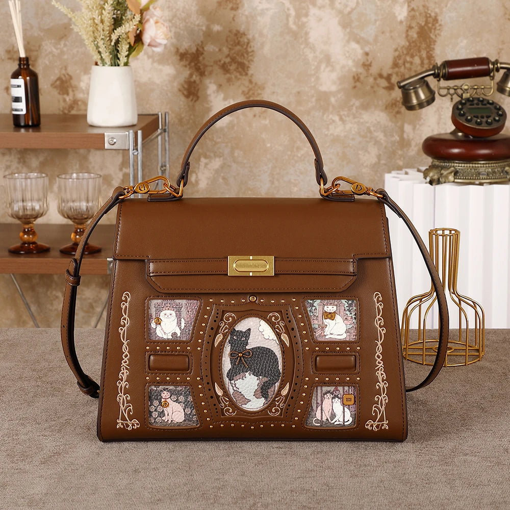 Ladies' handbag - 2026 new style fashionable cartoon fairy cat crossbody bag for large tote. A perfect accessory for daily use t