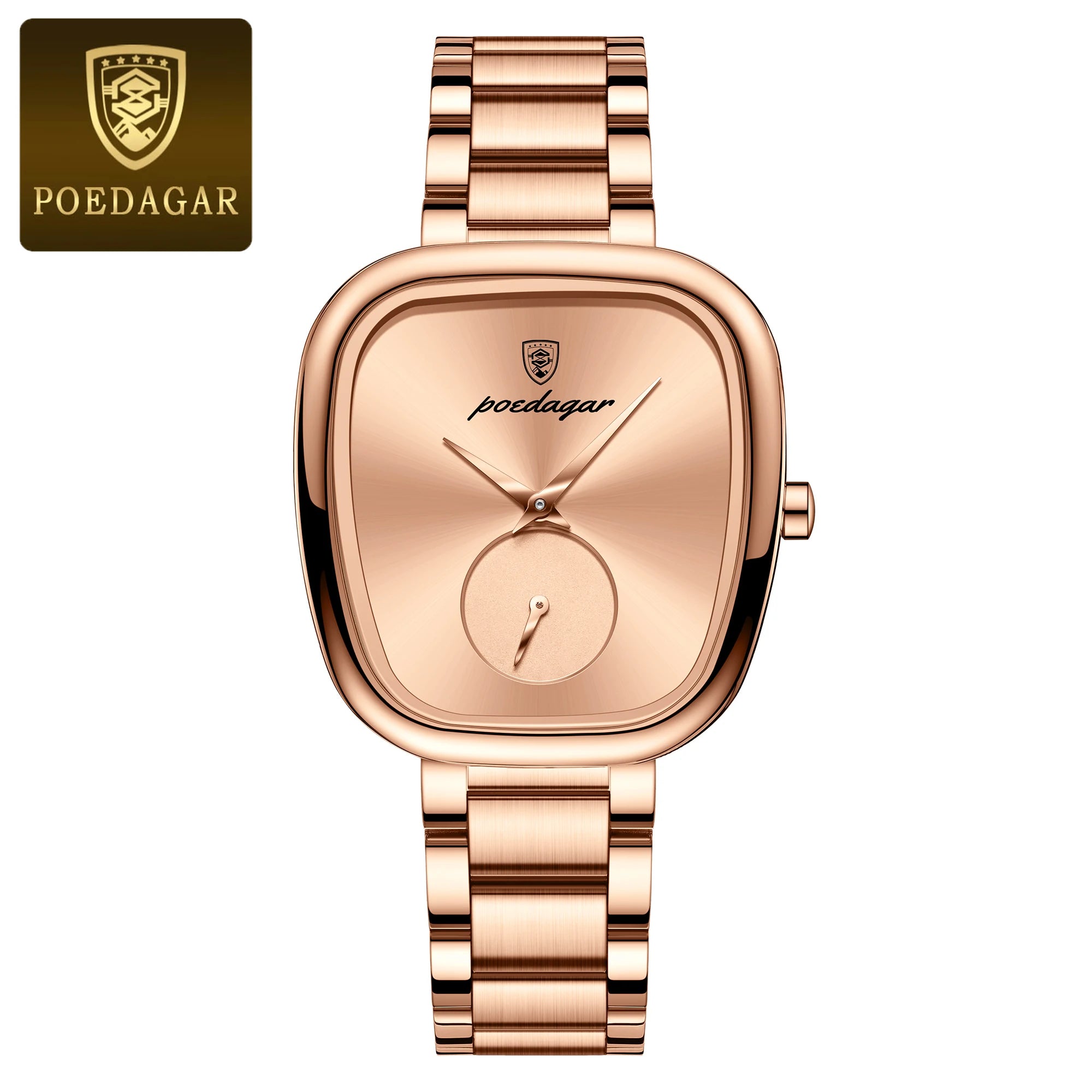 POEDAGAR Luxury Woman Watch Waterproof Stainless Steel Ladies Watch Fashion Quartz Women's Watches Elegant Simple Female Clock